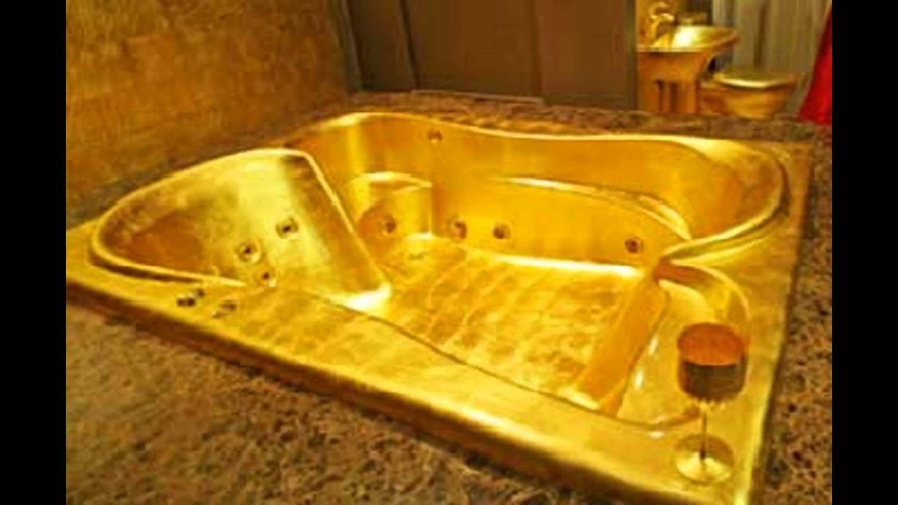 Golden bath tub adult