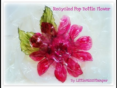 Craft Ideas  Recycled Materials on Creates Beautiful Eco Flowers From Recycled Materials   Worldnews Com