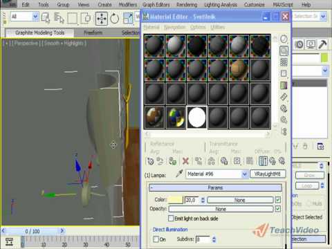Как сделать ролик в 3ds max