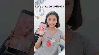 Drawing Julia Gisella❤️ for the first time. #juliagisella #drawing