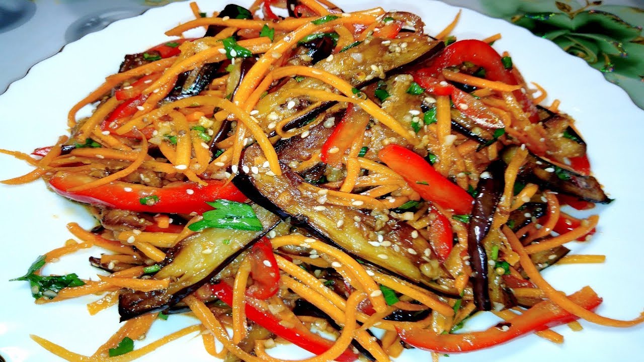 Баклажаны По Корейски Самый Вкусный Рецепт