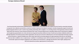Foreign relations of Brazil