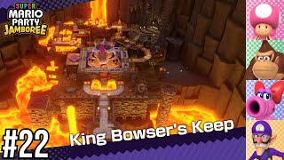 Super Mario Party Jamboree - Dk Vs Toadette Vs Waluigi Vs Birdo King Bowsers Keep