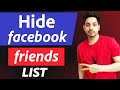 How to hide friends list on facebook | facebook friend list hide kaise kare | Fb Friends Chupaye