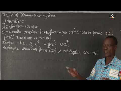 Cours4e Maths AN - Monômes et Polynômes 1/5