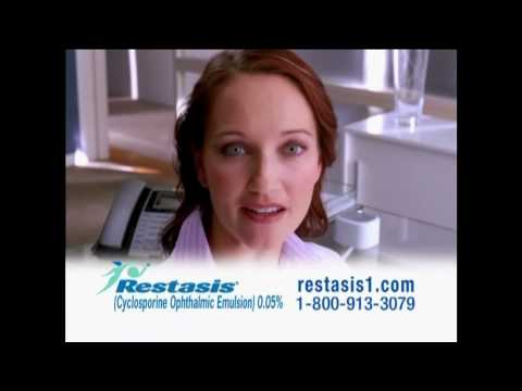 Restasis ad featuring Dr Alison Tendler an ophthalmologist cataract 