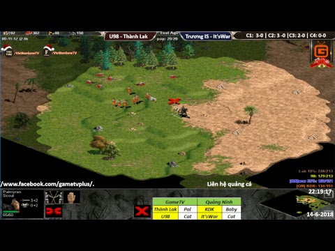 AOE | 2vs2 Random | U98 - Thành Lak vs Trương IS - It'sWar | Ngày 14-06-2018 | AOE | 2vs2 Random | U98 - Thành Lak vs Trương IS - It'sWar | Ngày 14-06-2018 |