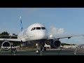 Girl blown by a plane