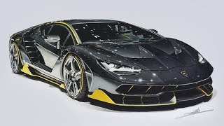 Lamborghini Centenario Drawing Lamborghini Centenario Drawing