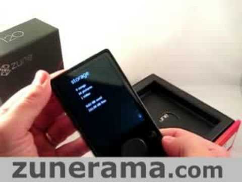 Zune 120GB unboxing