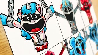 Drawing Poppy Playtime 3 : FNF VS Original - Smiling Critters Death (DogDay Deat