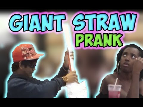 Giant Straw Prank