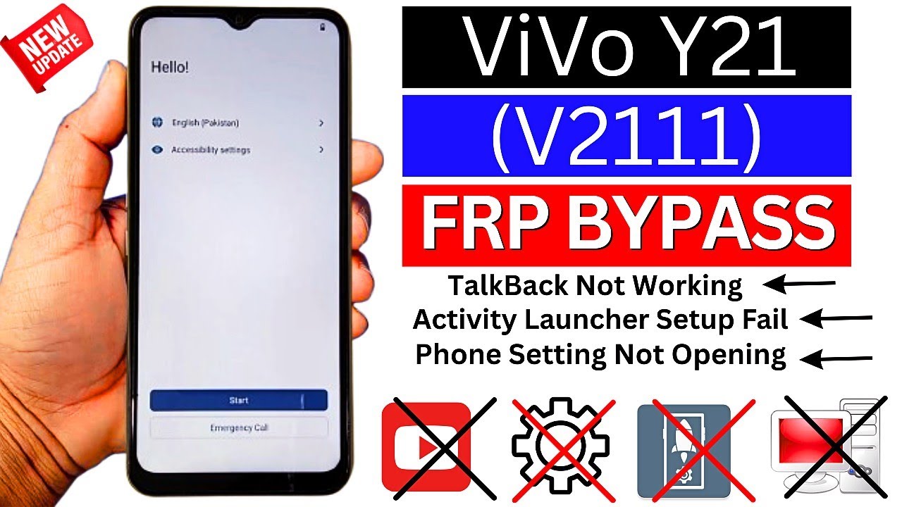 Vivo Y21 (V2111) FRP Bypass Android 12 New Security Vivo Y21 (V2111) FRP Bypass Android 12 New Security