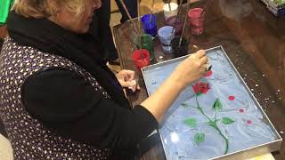 Local Ebru Art in the town of Urgup in Cappadocia