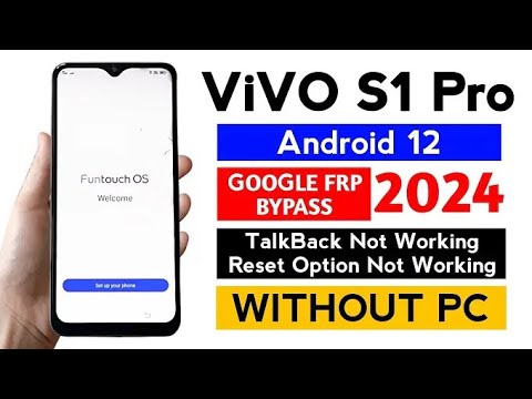 VIVO S1 PRO frp Bypass/Android 11/12/13 google account VIVO S1 PRO frp Bypass/Android 11/12/13 google account