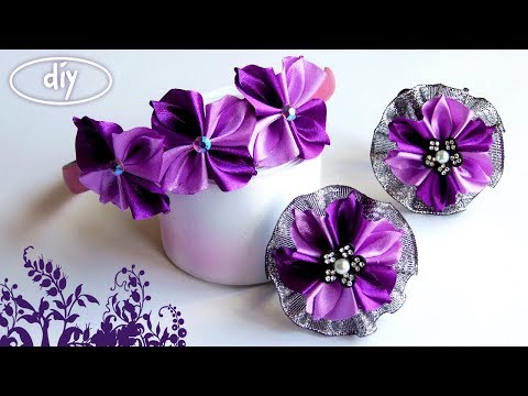 Резиночки из атласных лент своими руками мастер 35
