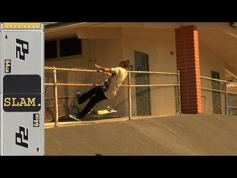 Skater Breaks Fence Classic Skateboard Slam #140