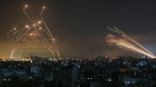 Gaza Firing Rocket, Hits Buildin In Tel Aviv Israel