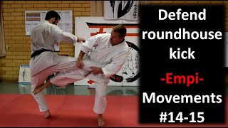 Defend Roundhouse Kick - Empi - Bunkai/Application - Movements #14-15