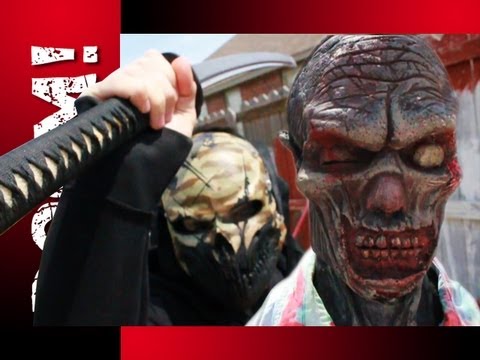 INSANE KATANA ZOMBIE DECAPITATION! New ballistic heads!
