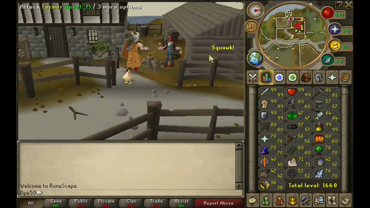 Runescape 199 Melee Guide Attack/Strength/Defence P2P/F2P YouTube