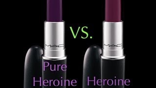 Mac Cosmetics Pure Heroine Vs. Heroine Lipstick
