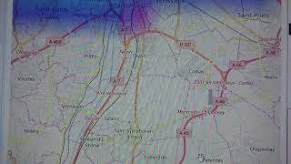Image radar zoom communes orage supercellulaire de Feyzin(69) le dimanche 15 juillet 2018