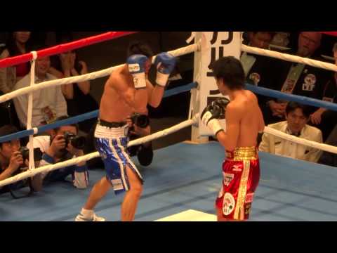 20130408 山中慎介vsツニャカオ 3Rダウンシーン