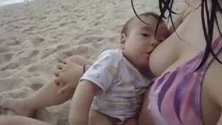 Jessica on Babies Life Shots: Breast Feeding at the Beach