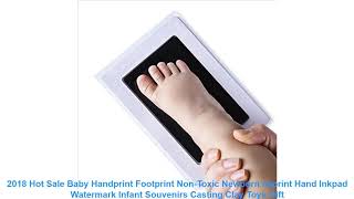 2018 Hot Sale Baby Handprint Footprint Non-Toxic Newborn Imprint Hand Inkpad Watermark Infant Souve