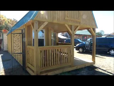 Tiny House/Cabin 12x30 $7,695 - YouTube