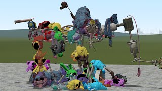 New All Smiling Critters And Poppy Playtime Monsters Combined Prototype Statue In Garry's Mod!