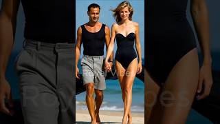 Princess Diana With Dodi In Swimming Suit