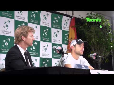 アンディ ロディック and Jim クーリエ Interview at Davis Cup Quarter決勝戦（ファイナル）　