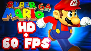 Super Mario 64 in 60 FPS Widescreen 4k resolution (hacked ROM) (interpolated)