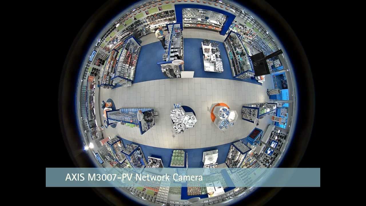 Axis 360-degree fixed surveillance camera - YouTube