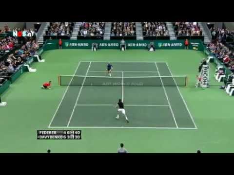 Federer VS Davydenko Rotterdam 2012 Semifinals Highlights ABN AMRO WTT