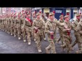 Scots Black Watch Homecoming Parade Dundee Scotland April 20th