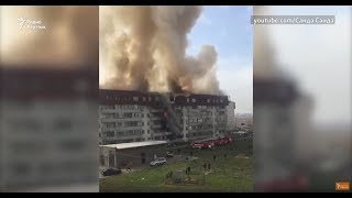 Видео Кокжиек после пожара от Azattyq TV - Азаттық - Азаттык, микрорайон Кокжиек, Алматы, Казахстан