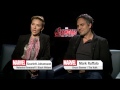 Scarlett Johansson and Mark Ruffalo on Marvel's Avengers: Age of Ultron