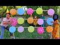 outdoor fun with Flower Balloons and learn colors for kids by I kids Episode -280.