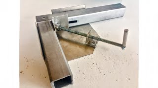 Haciendo mi propia prensa escuadra para esquinas a 90° | Acero inoxidable
