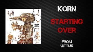 Watch Korn Starting Over video