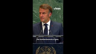 La France Reconnaît Létat De Palestine , Déclare Macron Aux Nations Unies