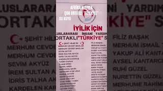 afrika njerya çok ortaklı "türkiye"su kuyusu inaşatımız başladı