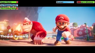 The Super Mario Bros. Movie 2023 Final Battle With Healthbars 14