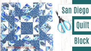 San Diego quilt block tutorial