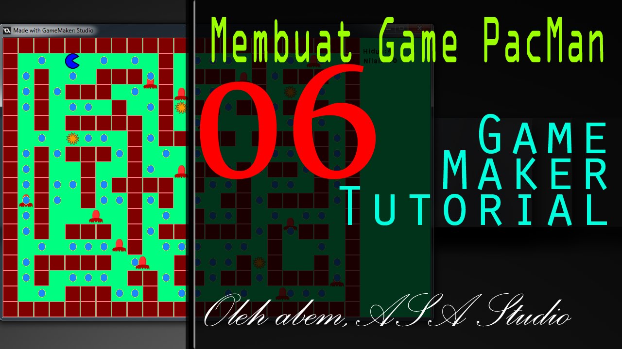Membuat Game Pacman | membuat game pacman 6 pergerakan dan belok object pacman Membuat Game Pacman | membuat game pacman 6 pergerakan dan belok object pacman