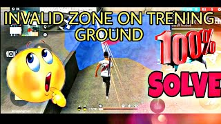 Invalid Zone Unable To Use Gloo Wall Trening Ground Problem Solve 100% Free Fire