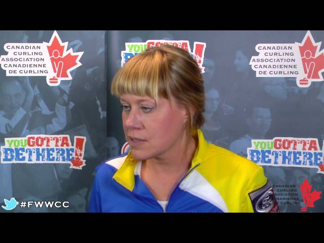 Media Scrum Draw 10 - 2014 Ford World Women's Curling Championship